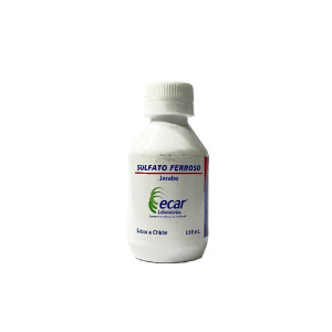 SULFATO FERROSO CHICLE JARABE FRASCO X 120 ML ECAR